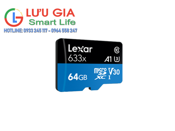 Lexar ®  Thẻ nhớ microSDXC ™ 64Gb ™ UHS-I 633x Hiệu suất cao